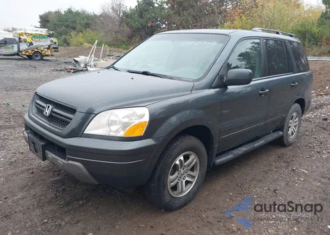 2004 Honda Pilot Ex-L from USA, damaged, VIN 5FNYF18694B007939